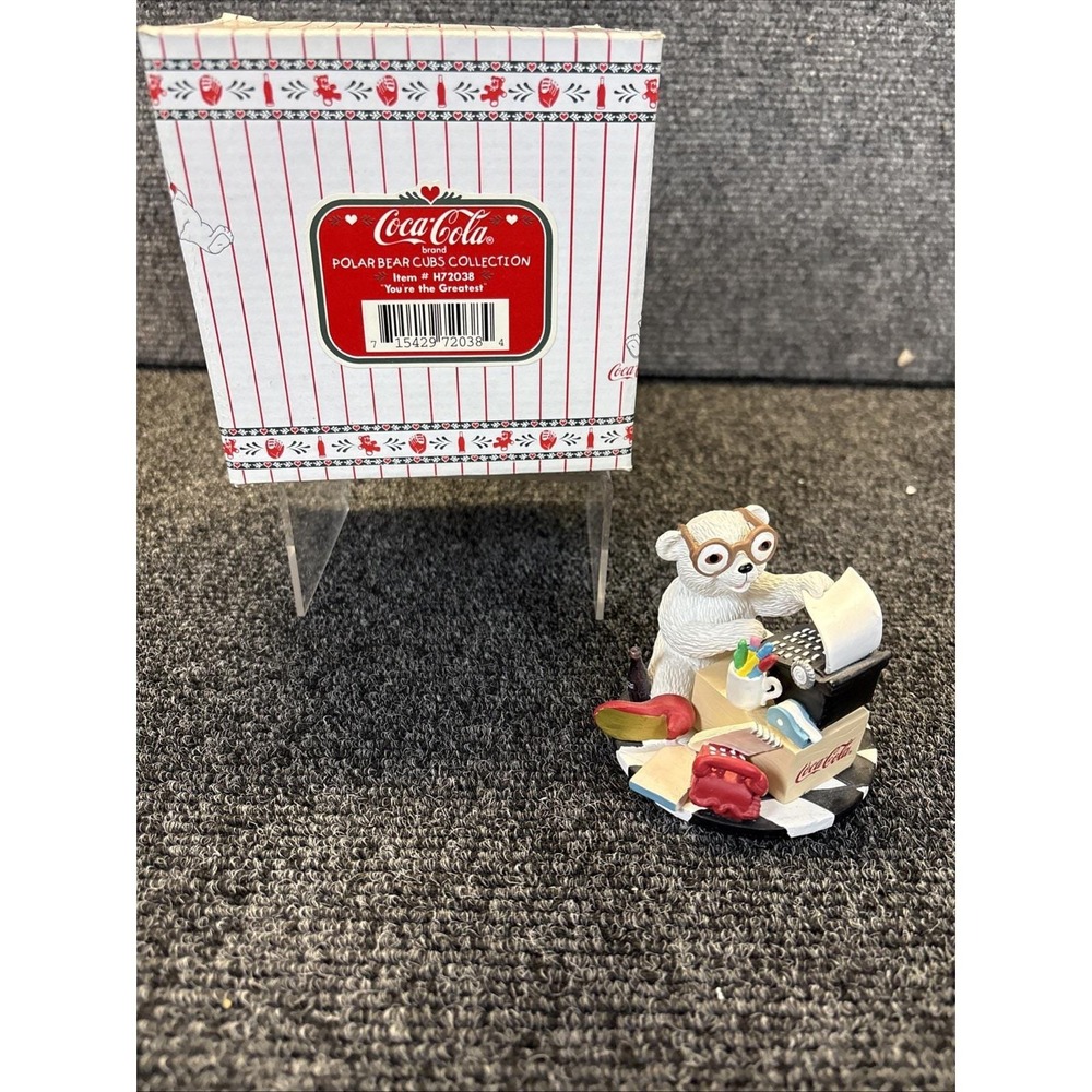 Vtg~Coca-Cola Polar Bears Cubs Collection~You're the Greatest~H72038~IOB
